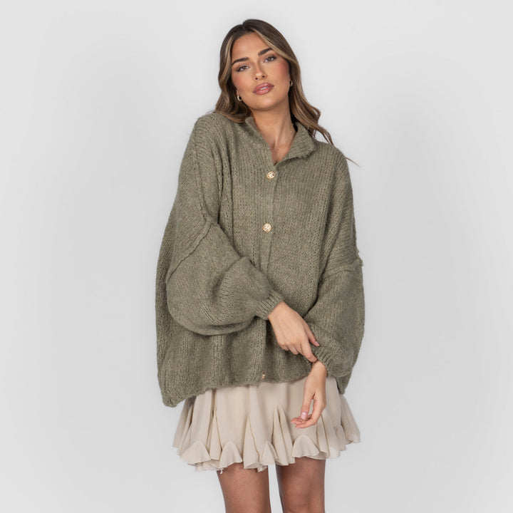 Cardigan surdimensionné "CozyGlam"