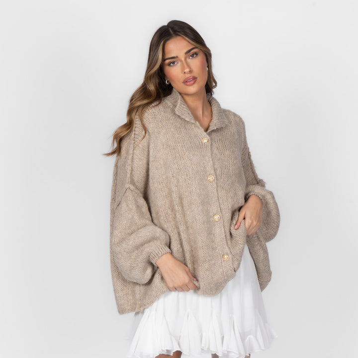 Cardigan surdimensionné "CozyGlam"