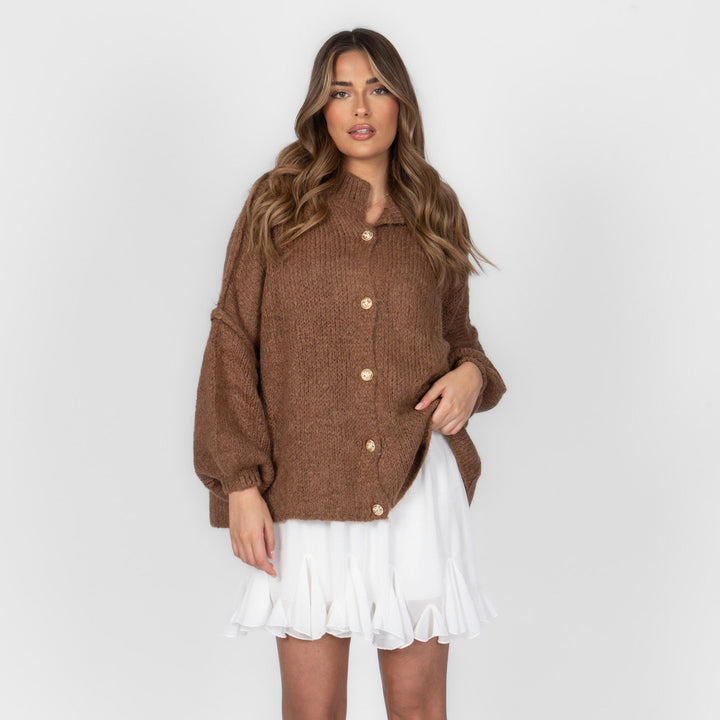 Cardigan surdimensionné "CozyGlam"