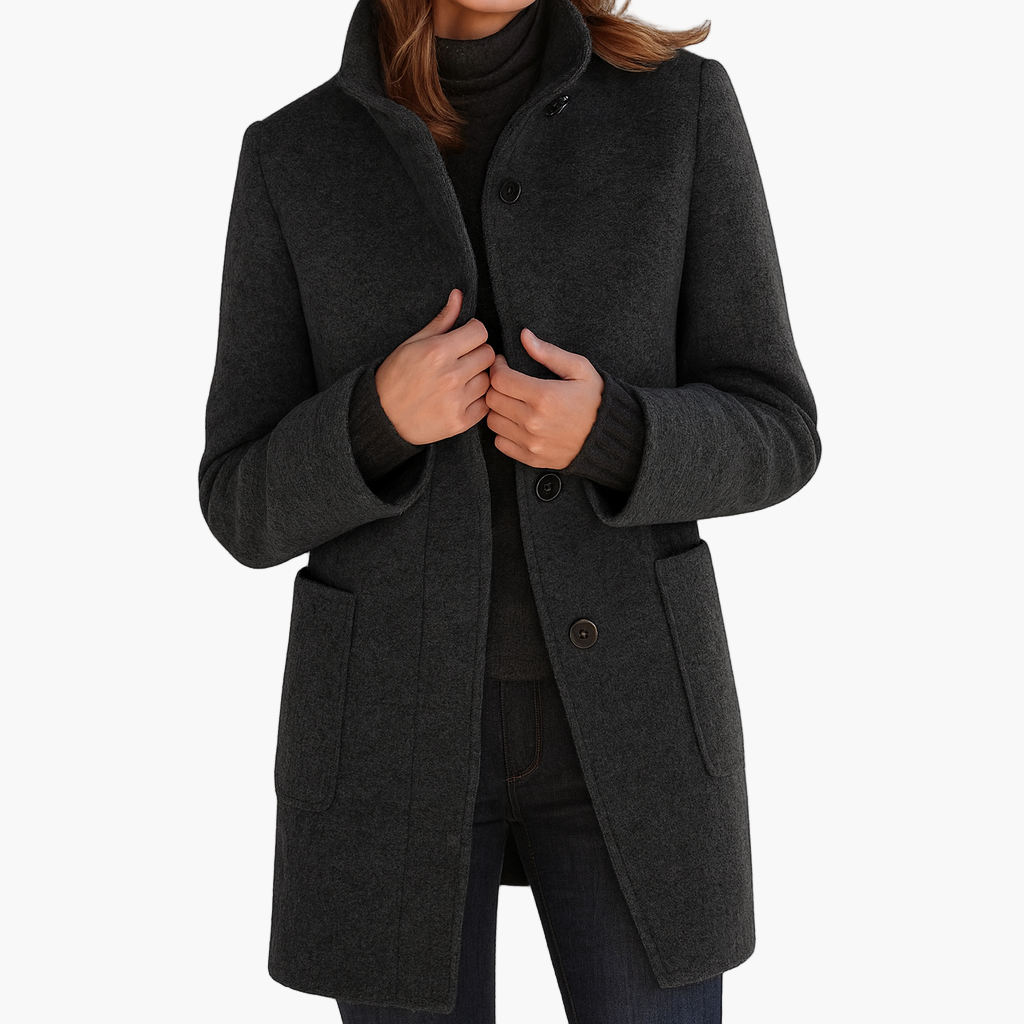 Manteau pour femmes - Coupe élégante et boutons classiques