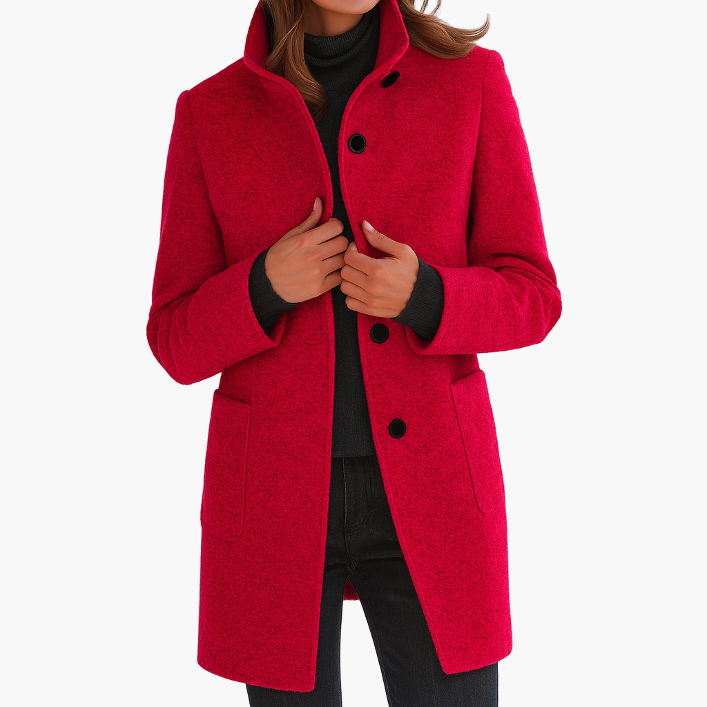 Manteau pour femmes - Coupe élégante et boutons classiques
