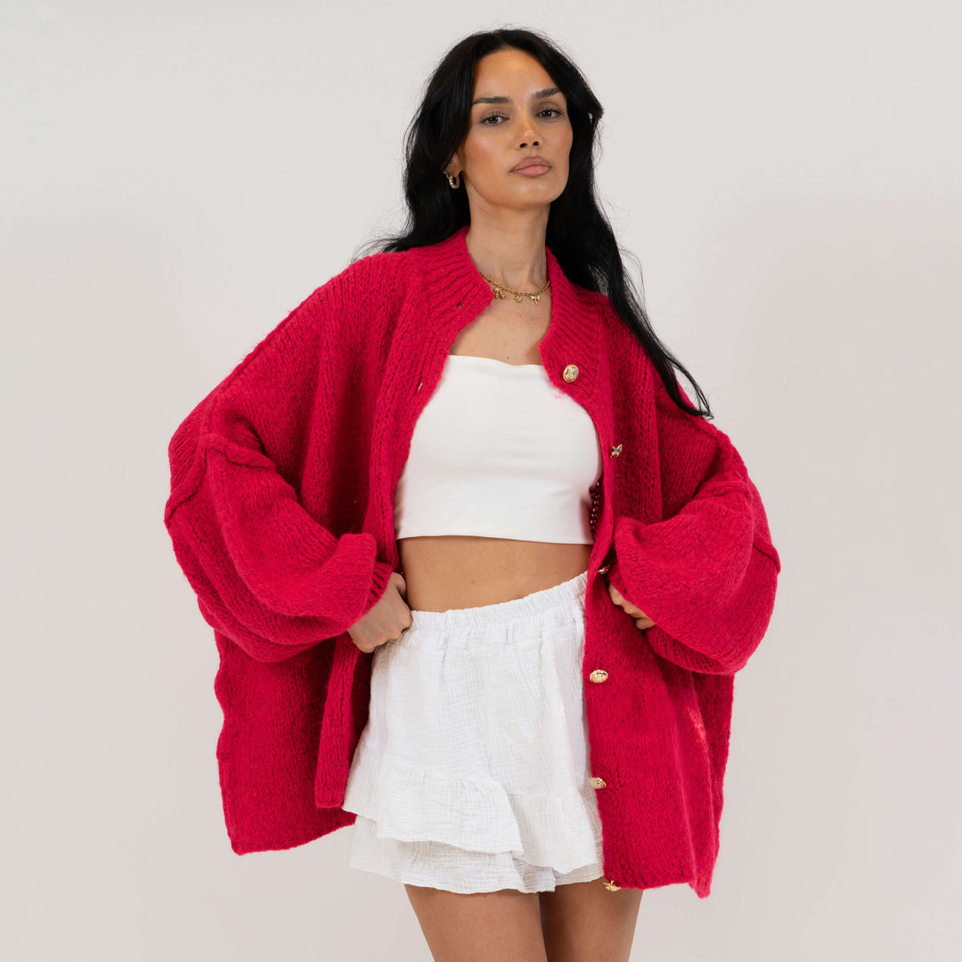 Cardigan surdimensionné "CozyGlam"