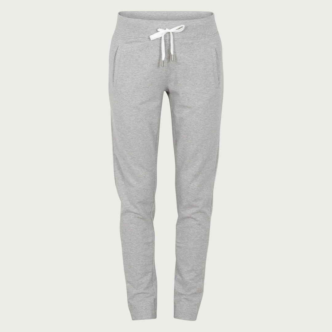 Pantalon Droit Stretch à Taille Élastiquée