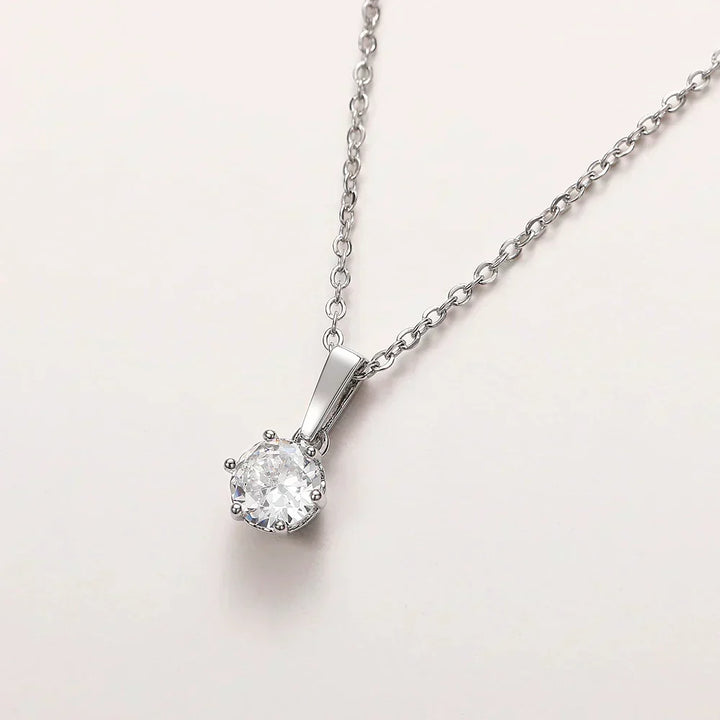 Collier Pendentif Classique en Zirconium