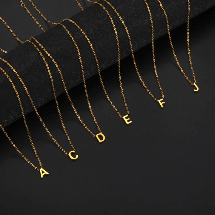Collier Pendentif Alphabet Brillant