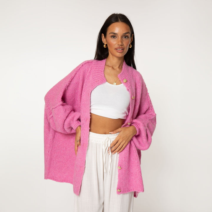 Cardigan surdimensionné "CozyGlam"