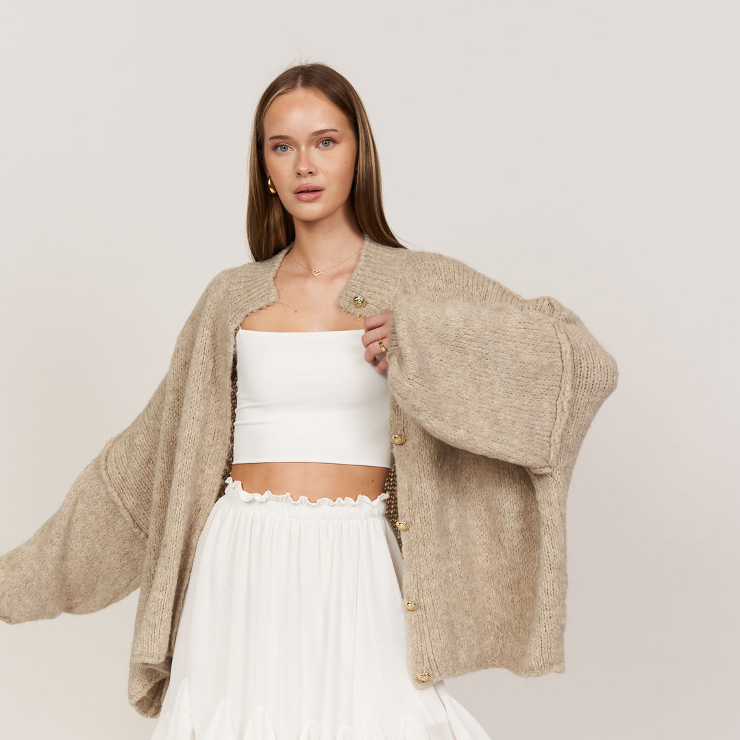 Cardigan surdimensionné "CozyGlam"